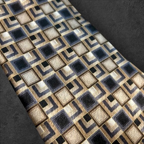 Pierre Cardin Men's Geometric 100% Silk Professional Tie - Picture 3 of 3